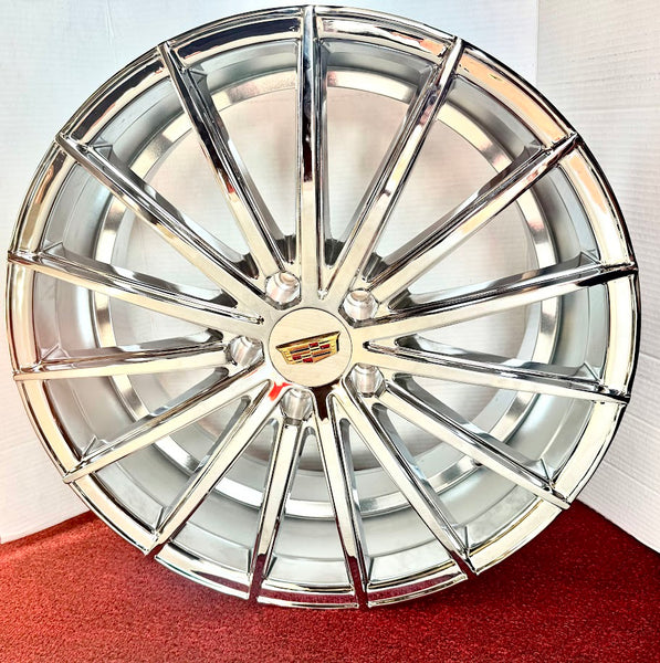 CHROME JACKPOT 20" X 8.5" SET OF 4 WHEELS XTS CT6 CTS CT5 5x120