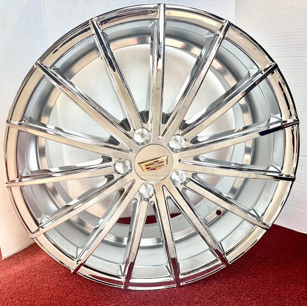 CHROME JACKPOT 20" X 8.5" SET OF 4 WHEELS XTS CT6 CTS CT5 5x120