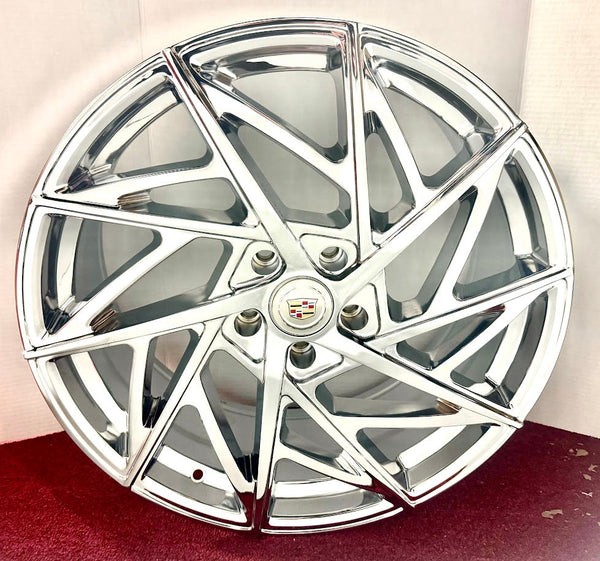 "RAZOR" CHROME 18" X 8.5" SET OF 4 WHEELS CTS CT5 XT4