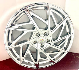 "RAZOR" CHROME 18" X 8.5" SET OF 4 WHEELS CTS CT5 XT4