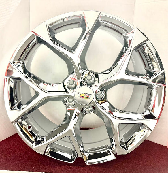 "MUSCLE" CHROME 20" X 8.5" SET OF 4 5x120 WHEELS CT5 CTS XT4 CT6 XTS