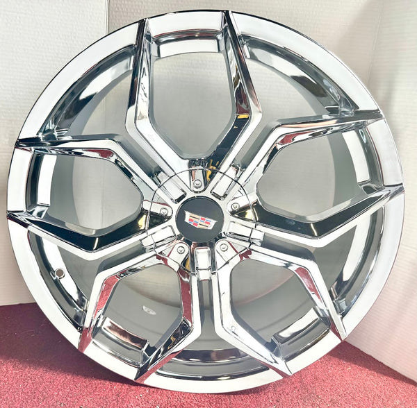 "SWORD" CHROME 20" X 8.5" SET OF 4 WHEELS CT6 CT5 XTS XT4 CTS 5X120