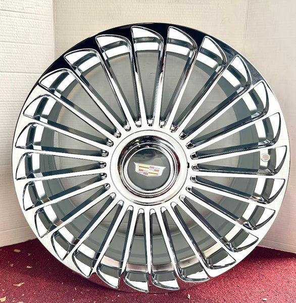 "METRO" CHROME 20" X 8.5" SET OF 4 WHEELS CT6 CT5 XTS XT4 CTS 5X120