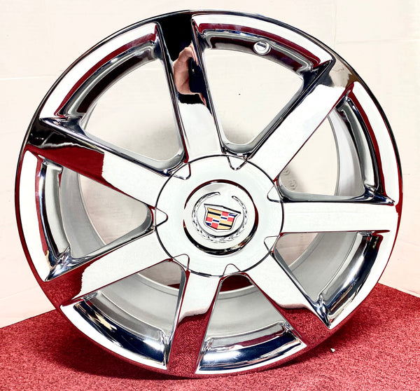 SET OF 4 Cadillac XLR 18" CHROME WHEELS XLR ONLY! FACTORY GM TRIPLE CHROME