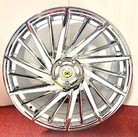 "SHREDDER" CHROME 20" X 8.5" SET OF 4 WHEELS 5x115