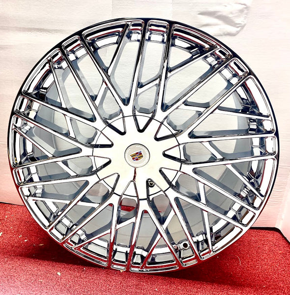 "FLEX" CHROME 20" X 8.5" SET OF 4 WHEELS 5x120 CTS CT5 CT6 XTS XT4