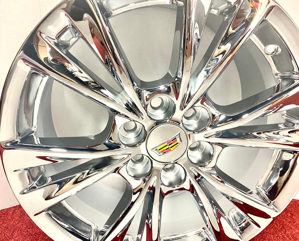 4 OE TRIPLE CHROME PLATED 18" X 8" WHEELS FIT CADILLAC XT5 XT6 SRX