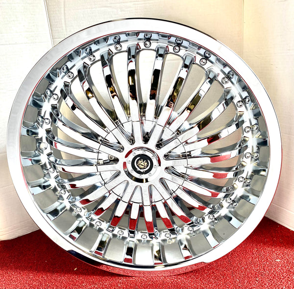 CHROME DALLAS 20" X 8" SET OF 4 WHEELS