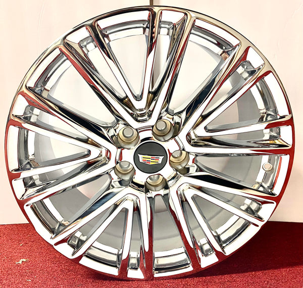 Cadillac FACTORY TRIPLE CHROME PLATED 20" WHEELS FIT CTS XTS XT4 CT5 CT6 SUPER RARE
