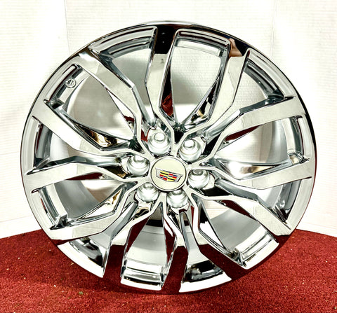 4 OE TRIPLE CHROME PLATED 20" X 8" WHEELS FIT CADILLAC XT5 XT6 SRX 4870