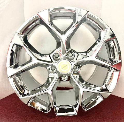 "MUSCLE" CHROME 18" X 8.5" SET OF 4 5x115 WHEELS FITS MOST CADILLACS DTS DEVILLE