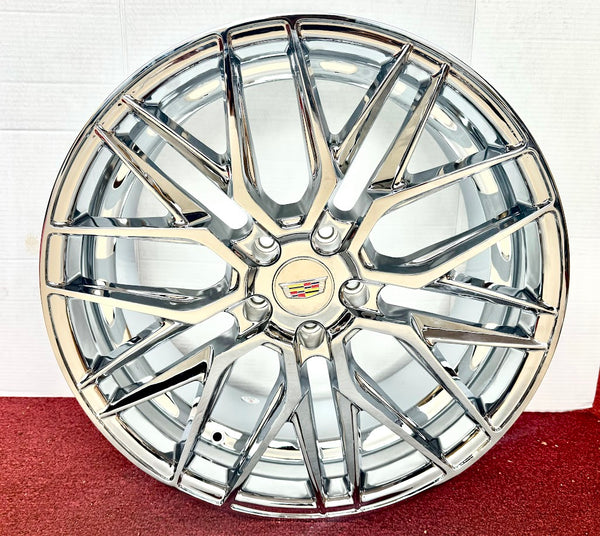 CHROME TREASURE 20" X 9" SET OF 4 WHEELS XTS CT6 CTS CT5 5x120