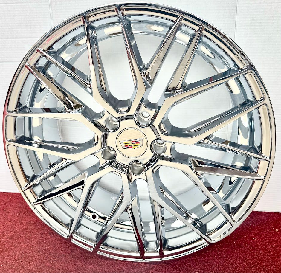 CHROME TREASURE 20" X 9" SET OF 4 WHEELS XTS CT6 CTS CT5 5x120