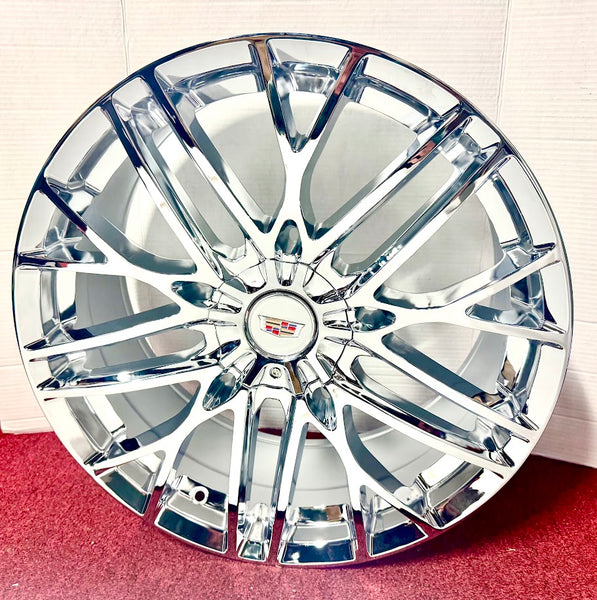 "SPIDER" CHROME 20" X 8.5" SET OF 4 WHEELS 5X120 CTS XTS XT4 CT6 CT5