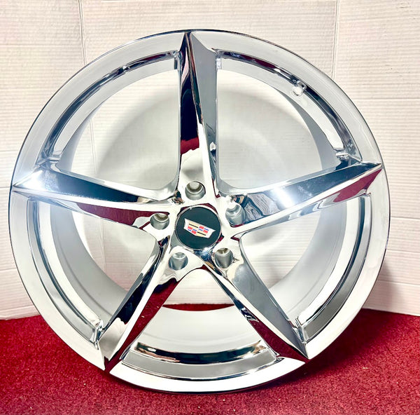 "DAGGER" CHROME 20" X 8.5" SET OF 4 WHEELS 5X120 CTS XTS XT4 CT6 CT5