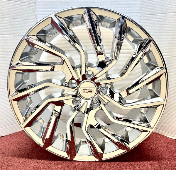 "ZIG-ZAG" CHROME 20" X 8.5" SET OF 4 WHEELS 5X120 CTS XTS XT4 CT6 CT5