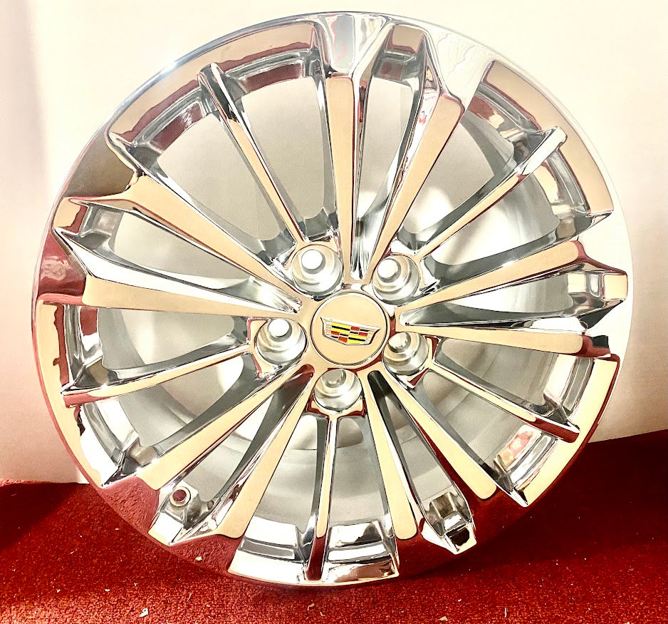 4 CADILLAC CTS TRIPLE CHROME 18 X 8 FACTORY GM WHEELS 4715