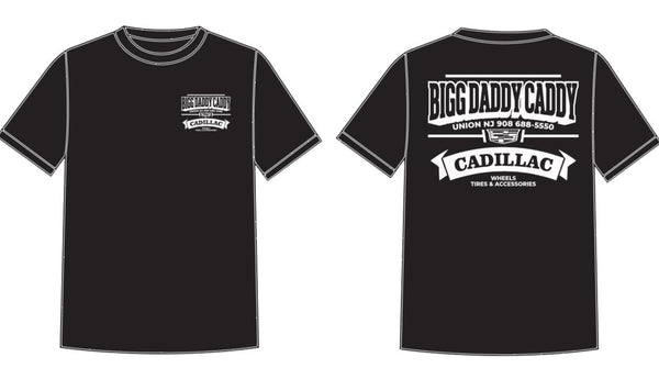 BIGGDADDYCADDY MERCH T SHIRT CADILLAC BANNER LOGO STYLE INSTOCK