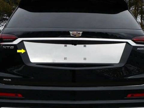 Cadillac XT6 POLISHED STAINLESS STEEL REAR LICENSE PLATE TRIM