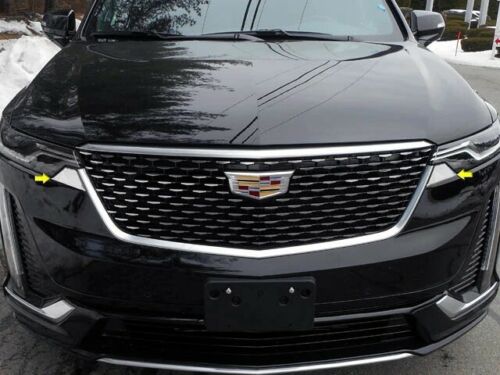 Cadillac XT6 STAINLESS STEEL 2PC HEADLIGHT ACCENT