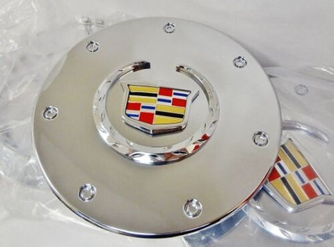 CTS CHROME FACTORY EMBLEM CENTER CAPS SET OF 4 2003 AND 2004 ONLY