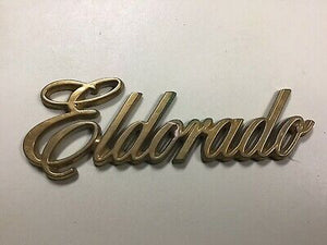 ELDORADO 24K GOLD SCRIPT EMBLEM 1980-1991