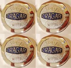 CRAGAR STAR WIRE CHROME CENTER CAP SET OF 4