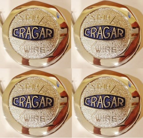 CRAGAR STAR WIRE CHROME CENTER CAP SET OF 4