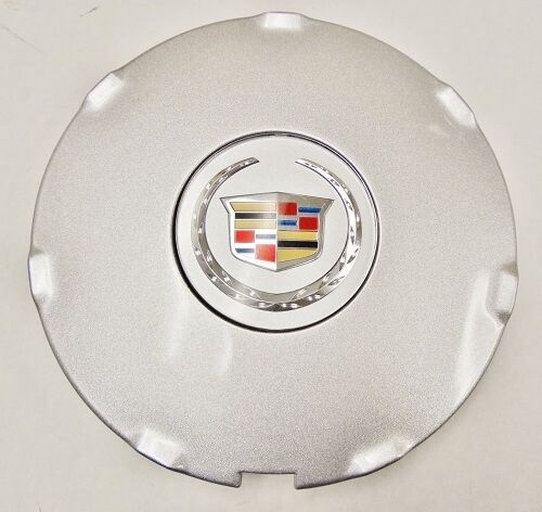 CTS 17" SINGLE CHROME FACTORY OEM SILVER CENTER CAP 2008 AND 2009