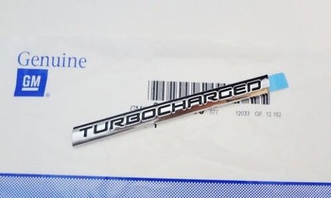 TURBOCHARGED SMALL CHROME DASH EMBLEM