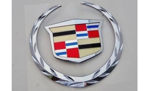 ESCALADE CHROME GRILLE WREATH AND CREST W/O PLATE 2007-2014