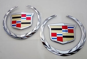 ESCALADE FRONT AND REAR CHROME WREATH AND CREST W/O PLATES 2007-2014