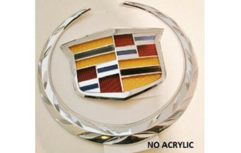 CTS Sedan Grille Wreath and Crest Chrome 2014-2015