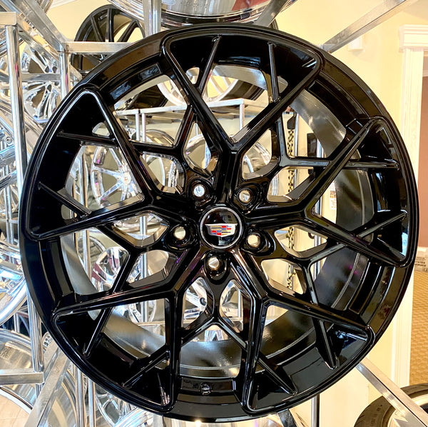 HI-GLOSS BLACK STASH 20" X 8.5" SET OF 4 WHEELS 5x120