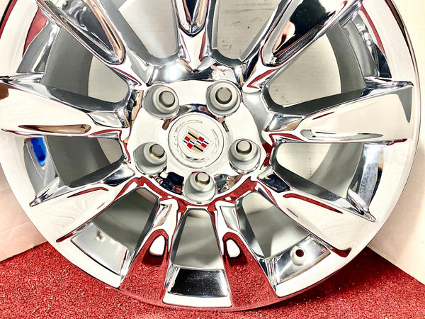 XLR PLATINUM CHROME 18" X 8" GENUINE FACTORY GM SET OF 4 WHEELS