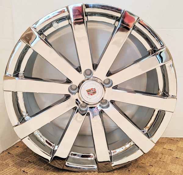 4 Cadillac BACK IN STOCK FACTORY STYLE CHROME 20 X 8.5 WHEELS MOST CADILLAC 5x115