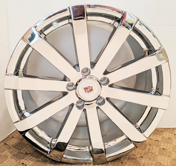 4 Cadillac BACK IN STOCK FACTORY STYLE CHROME 20 X 8.5 WHEELS MOST CADILLAC 5x115