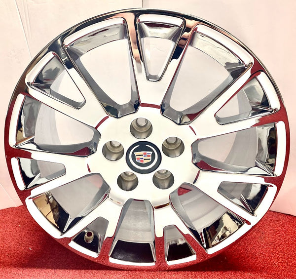 19" CTS PREMIUM PACKAGE SET OF 4 WHEELS XTS CTS XT4 CT5 CT6 CHROME 4682