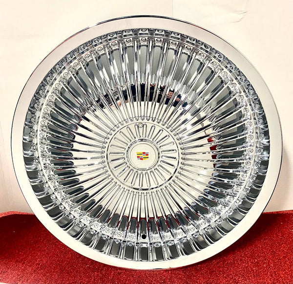 "HOUSTON" CHROME 20" X 8.5" SET OF 4 WHEELS FITS MOST CADILLAC 5X115 DTS DEVILLE