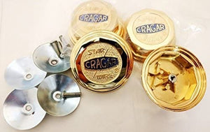 CRAGAR STAR WIRE CHROME CENTER CAP 24k GOLD PLATED SET OF 4