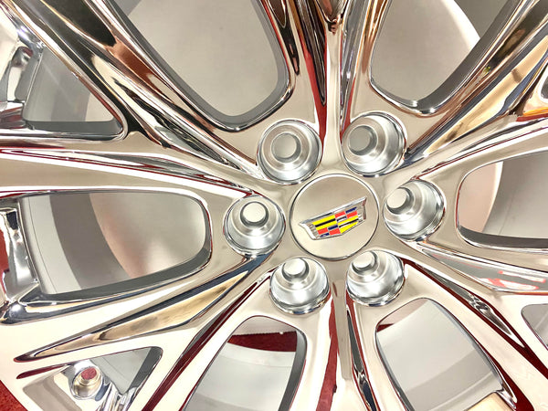 4 OE TRIPLE CHROME PLATED 20" X 8" WHEELS FIT CADILLAC XT5 XT6 SRX