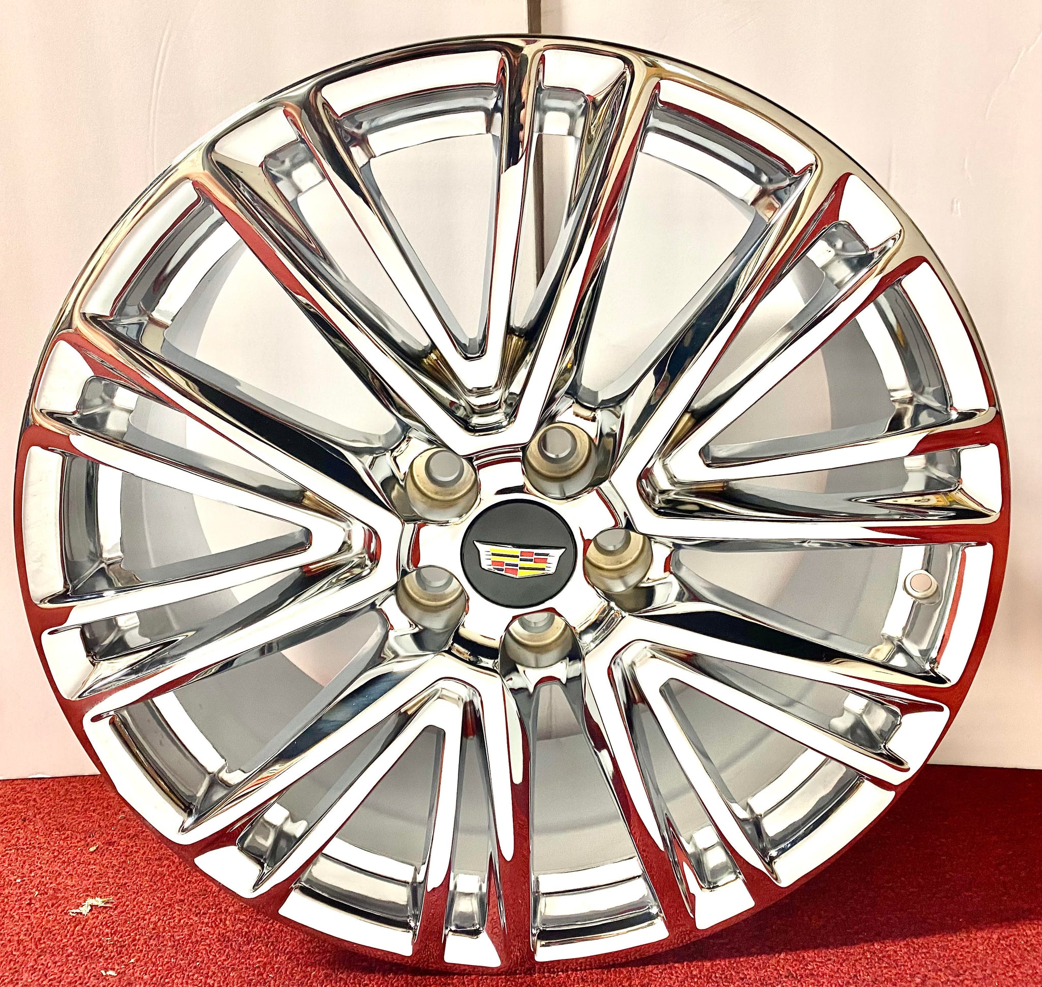 Cadillac FACTORY TRIPLE CHROME PLATED 20" WHEELS FIT CTS XTS XT4 CT5 CT6 SUPER RARE